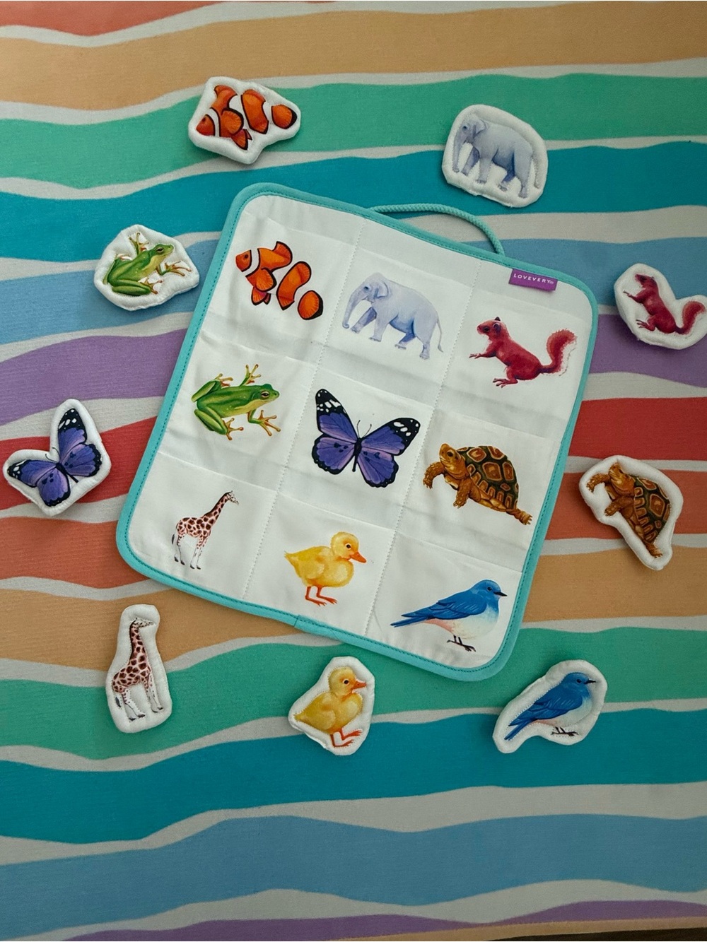 *SOLD*Lovevery quilted critter pockets - Picture 2 of 3